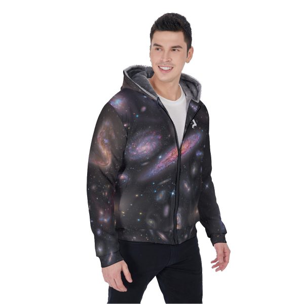 Galaxies Galore Sherpa Fleece Zip Up - Image 3